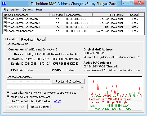 Titanium Mac Address Changer Free Download